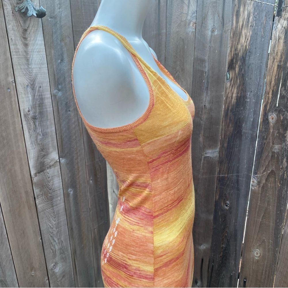 Zadig & Voltaire vintage Vibrant Orange Knit sheet maxi dress size medium - Picture 6 of 14